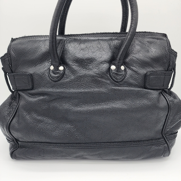 LIEBESKIND BERLIN Vintage Y2K Leather Black Handbag Satchel Large - Picture 9 of 16